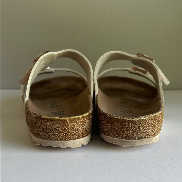 BIRKENSTOCK Sydney Vegan Sandals Floral White Size 41 - Picture 11 of 14